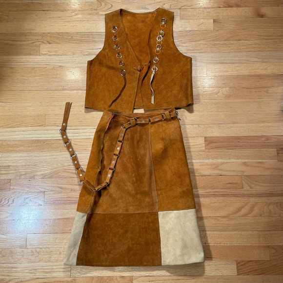 Vintage 70s napped suede